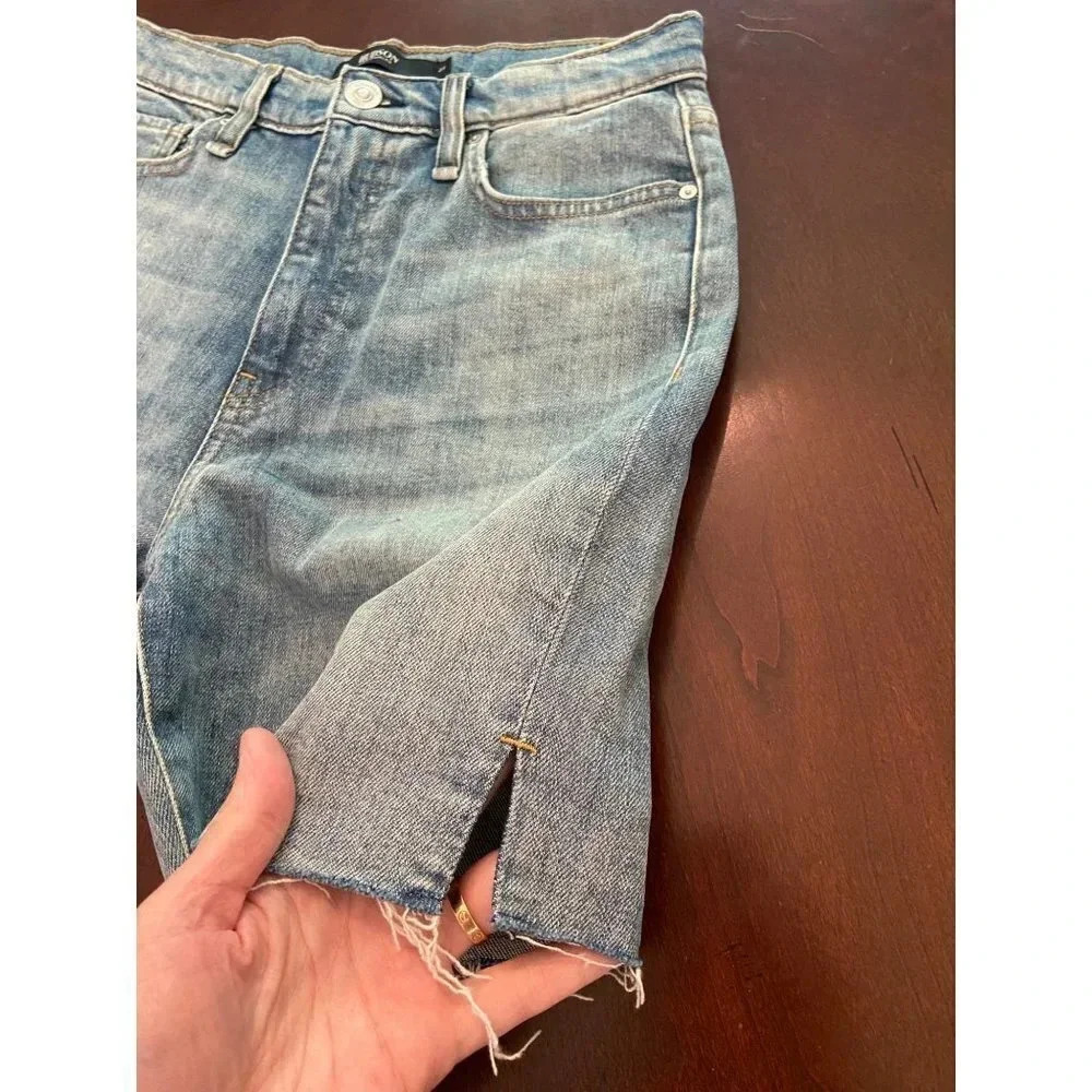 Hudson NWOT Hana Mini Denim Biker Shorts Size 27 NWOT - Picture 5 of 11